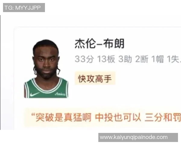 杰伦布朗称赞球队篮板保护表现出色为胜利奠定基础 杰伦布朗称赞球队篮板保护表现出色为胜利奠定基础